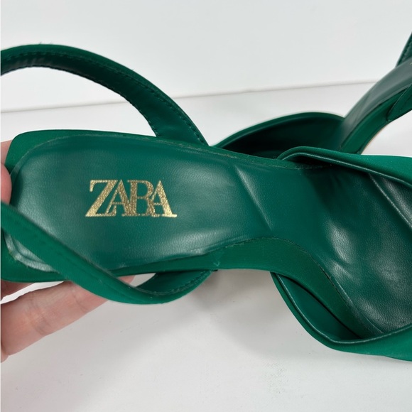 Zara Green Heeled Shoes - Picture 8 of 9